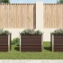 Arriate de acero galvanizado marrón 100x40x77