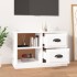 Mueble de TV madera contrachapada blanco brillo 73x35,5x47,5