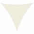 Toldo de vela triangular tela Oxford color crema 6x6x6