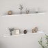 Estantes de pared 2 unidades blanco 115x9x3