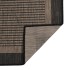 Alfombra de exterior de tejido plano marrón oscuro 140x200