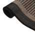 Alfombra de exterior de tejido plano marrón oscuro 140x200