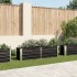Arriate de acero galvanizado gris antracita 160x40x45