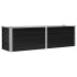 Arriate de acero galvanizado gris antracita 160x40x45