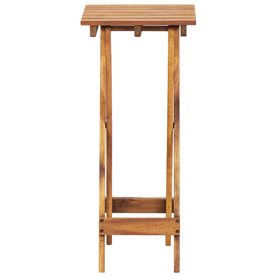 Soporte para plantas de madera maciza de acacia 30x30x67