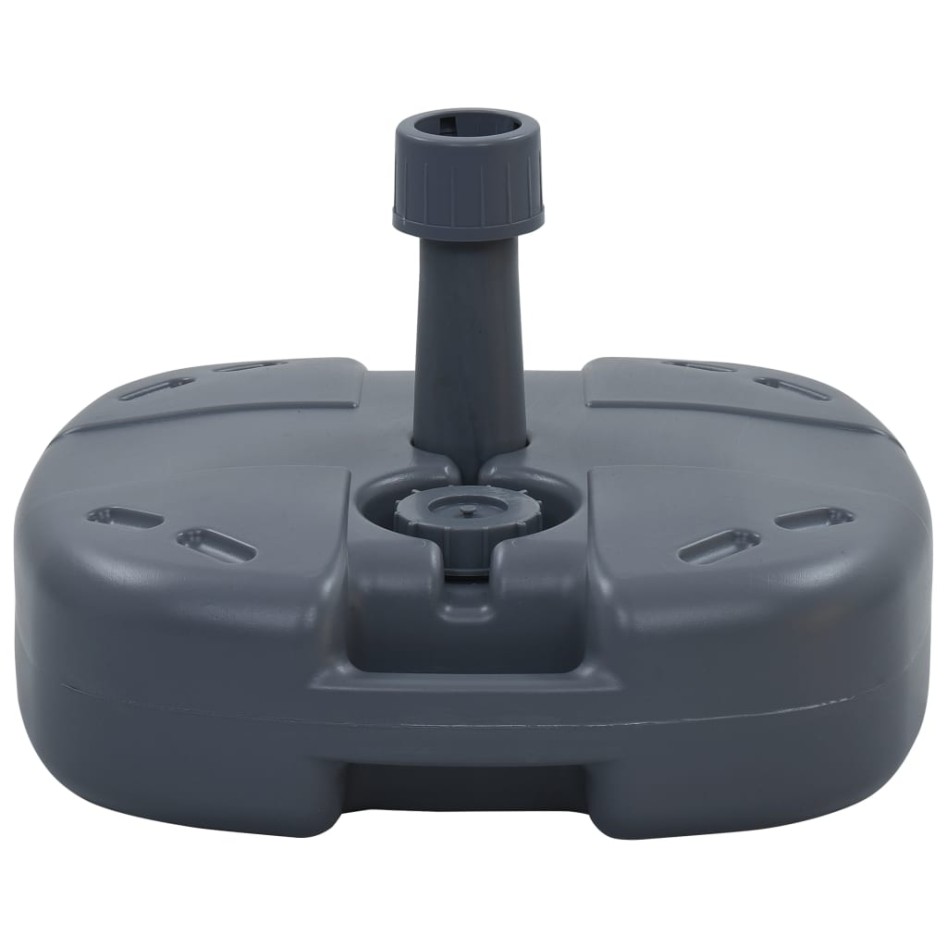 Base de sombrilla portátil rellenable con arena/agua