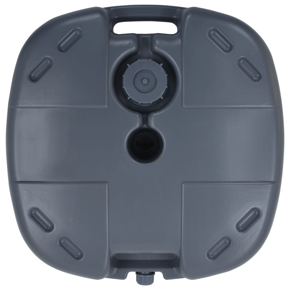 Base de sombrilla portátil rellenable con arena/agua