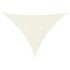 Toldo de vela triangular tela Oxford color crema 3x4x5