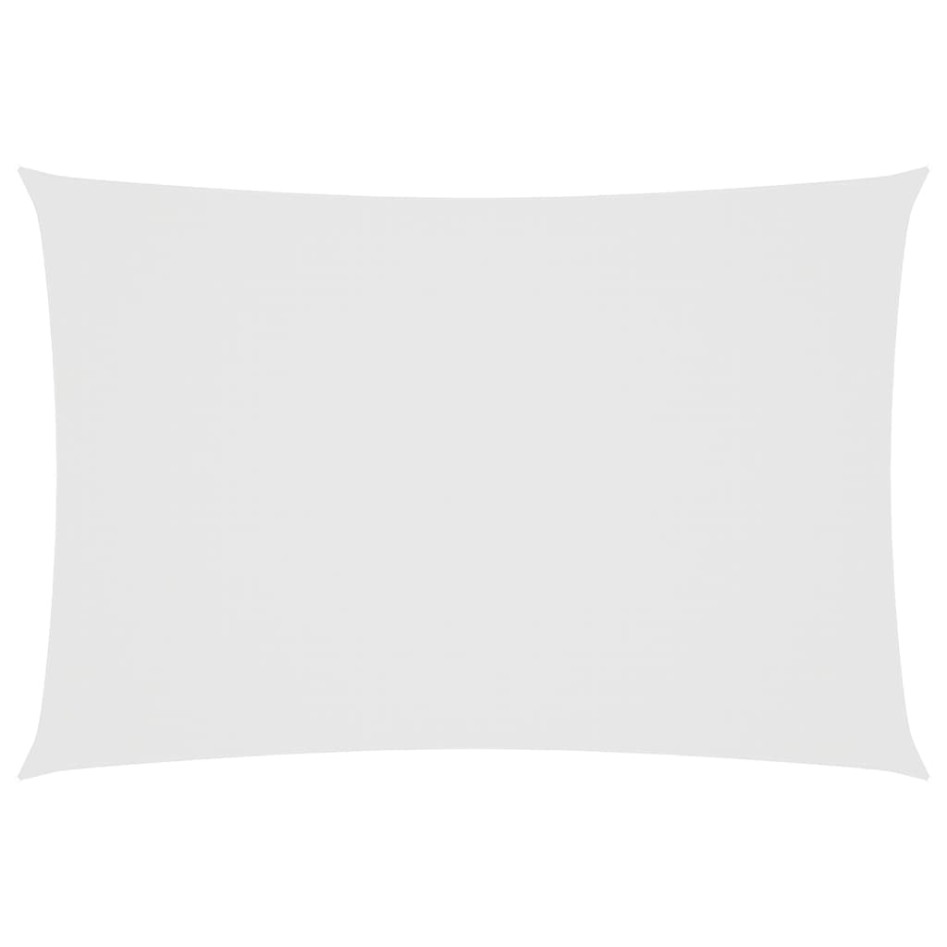 Toldo de vela rectangular tela Oxford blanco 2,5x4,5