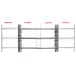 Reja de seguridad ajustable ventana con 3 barras 500-650