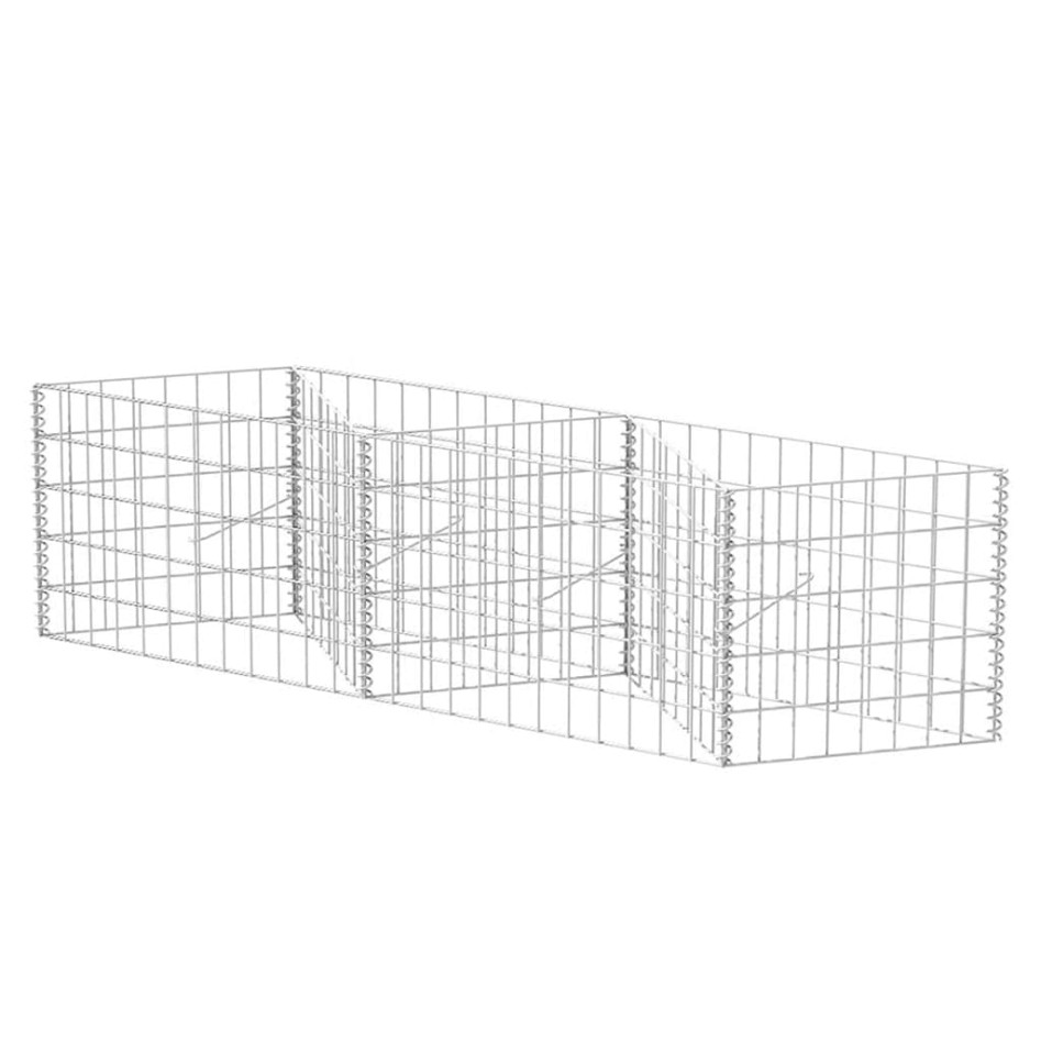 Cesta de muro de gaviones acero galvanizado 120x30x50