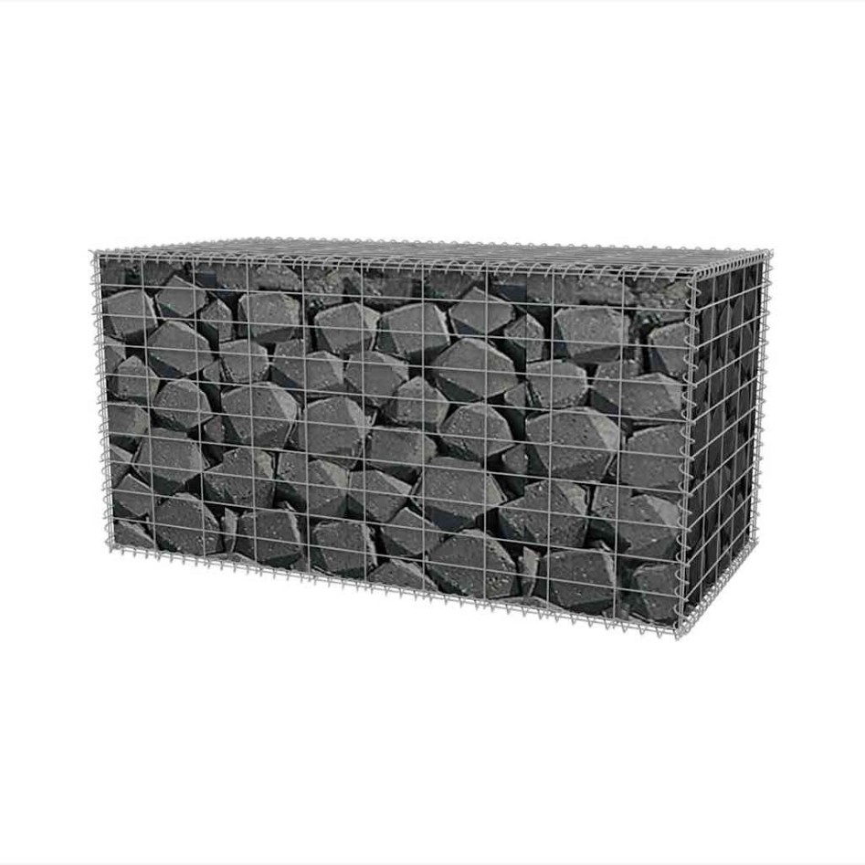 Cesta de muro de gaviones acero galvanizado 100x50x50