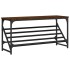 Mueble zapatero madera de ingeniería marrón roble 90x30x45