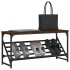 Mueble zapatero madera de ingeniería marrón roble 90x30x45