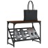 Mueble zapatero madera de ingeniería marrón roble 60x30x45