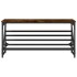 Mueble zapatero madera de ingeniería roble ahumado 90x30x45