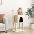 Rascador para gatos con postes de sisal color crema 97