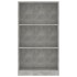 Estantería de 3 niveles contrachapada gris hormigón