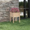 Jardinera de madera maciza de pino 50x50x70 cm