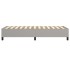 Estructura de cama box spring tela gris claro 80x200
