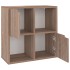 Estantería madera de ingeniería gris sonoma roble 60x27,5x88