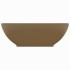 Lavabo de lujo ovalado cerámica crema mate 40x33