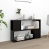 Librería de madera contrachapada negro 100x24x63