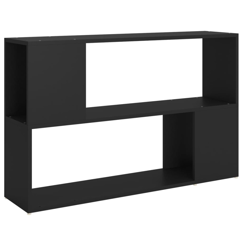 Librería de madera contrachapada negro 100x24x63