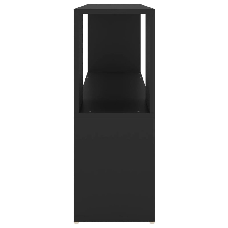 Librería de madera contrachapada negro 100x24x63