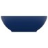 Lavabo de lujo ovalado cerámica azul oscuro mate 40x33