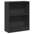 Estantería madera de ingeniería negro 60x24x76