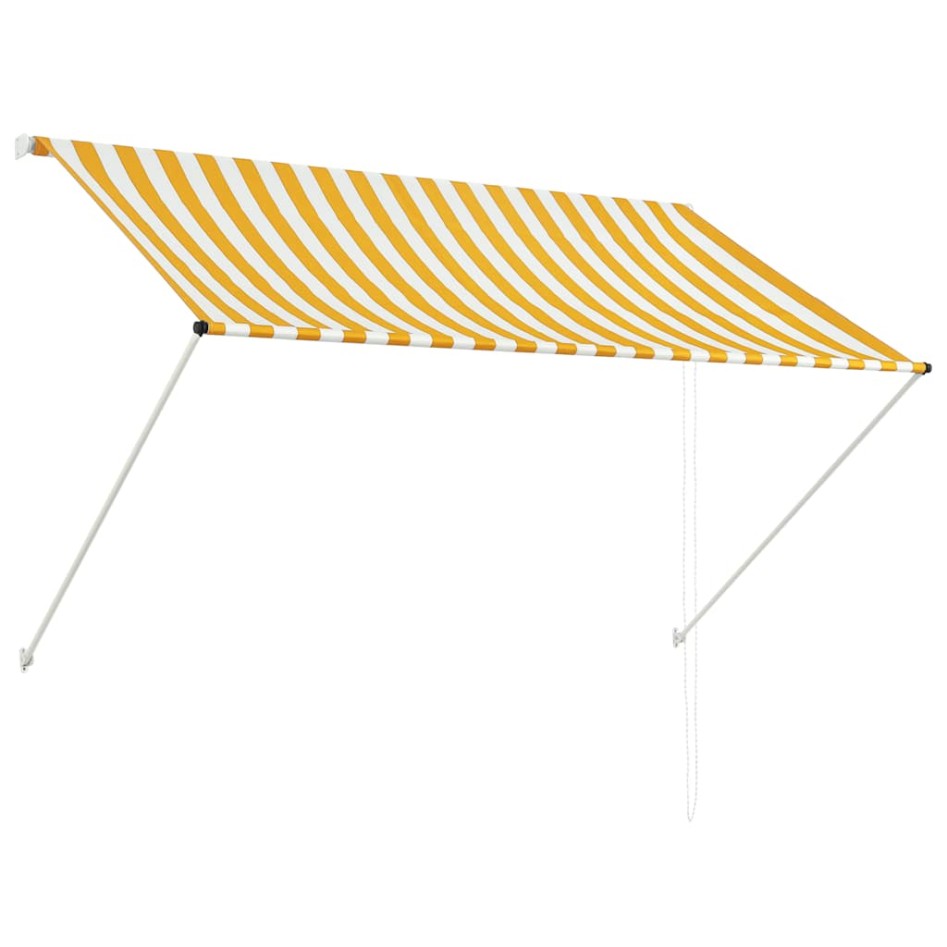 Toldo retráctil 200x150 cm amarillo y