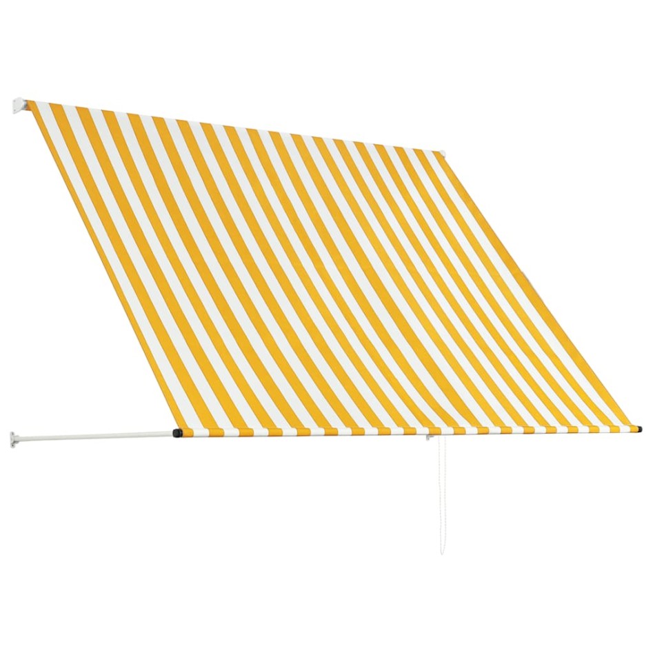 Toldo retráctil 200x150 cm amarillo y