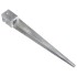 Picas de tierra 2 uds acero galvanizado plateado 10x10x91