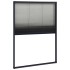 Mosquitera plisada para ventanas aluminio antracita