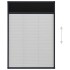 Mosquitera plisada para ventanas aluminio antracita