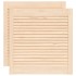 Puertas de armario de lamas 2 uds madera de pino 61,5x59,4