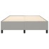 Estructura de cama box spring tela gris claro 140x190