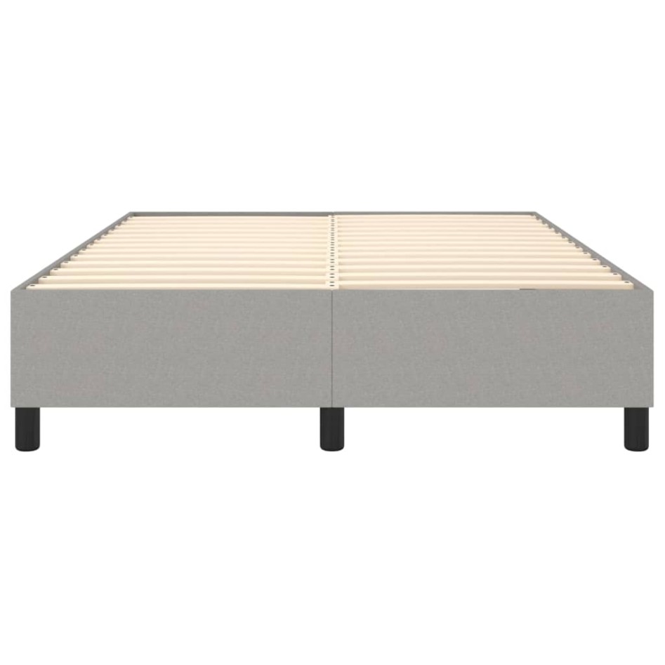 Estructura de cama box spring tela gris claro 140x190