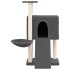 Rascador para gatos con postes de sisal gris oscuro 96