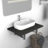 Mueble de cuarto de baño gris 60x40x16,3