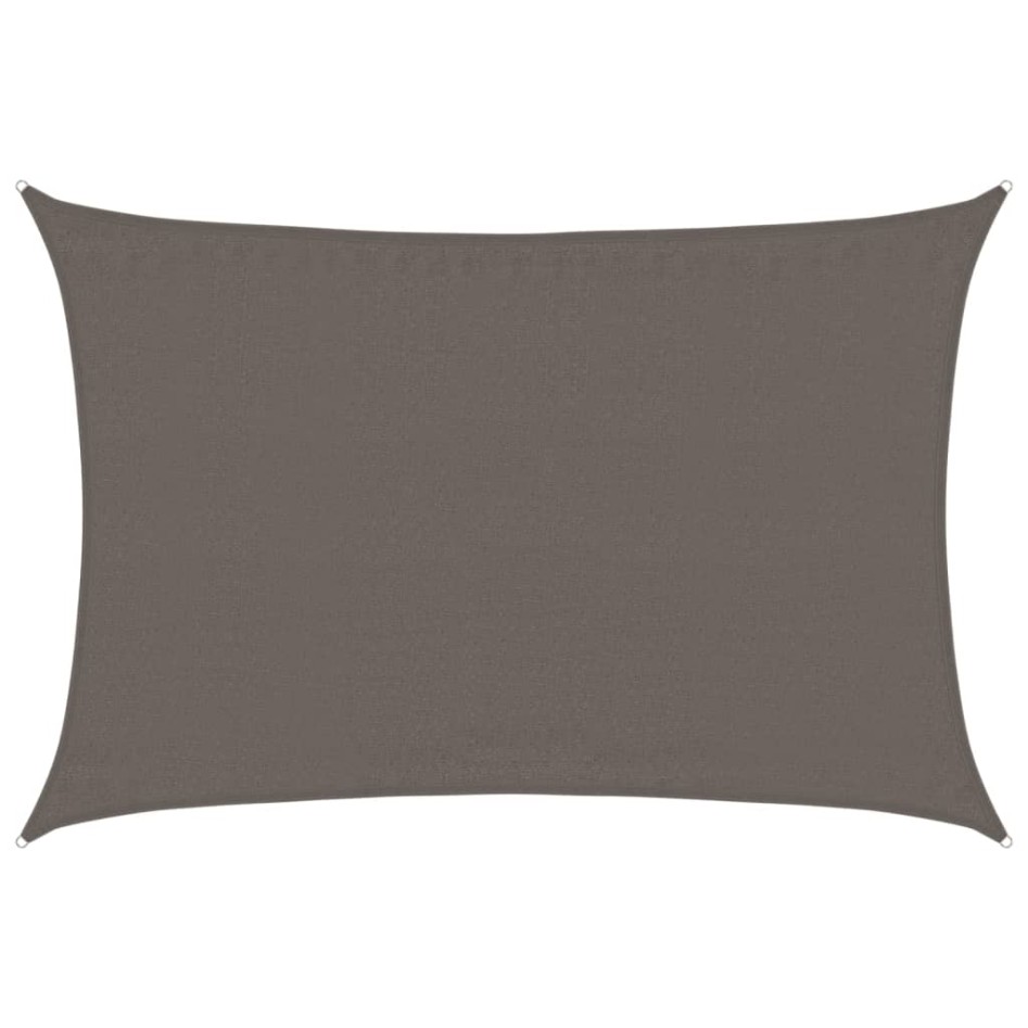 Toldo de vela gris antracita HDPE 160 g/m² 3,5x4,5