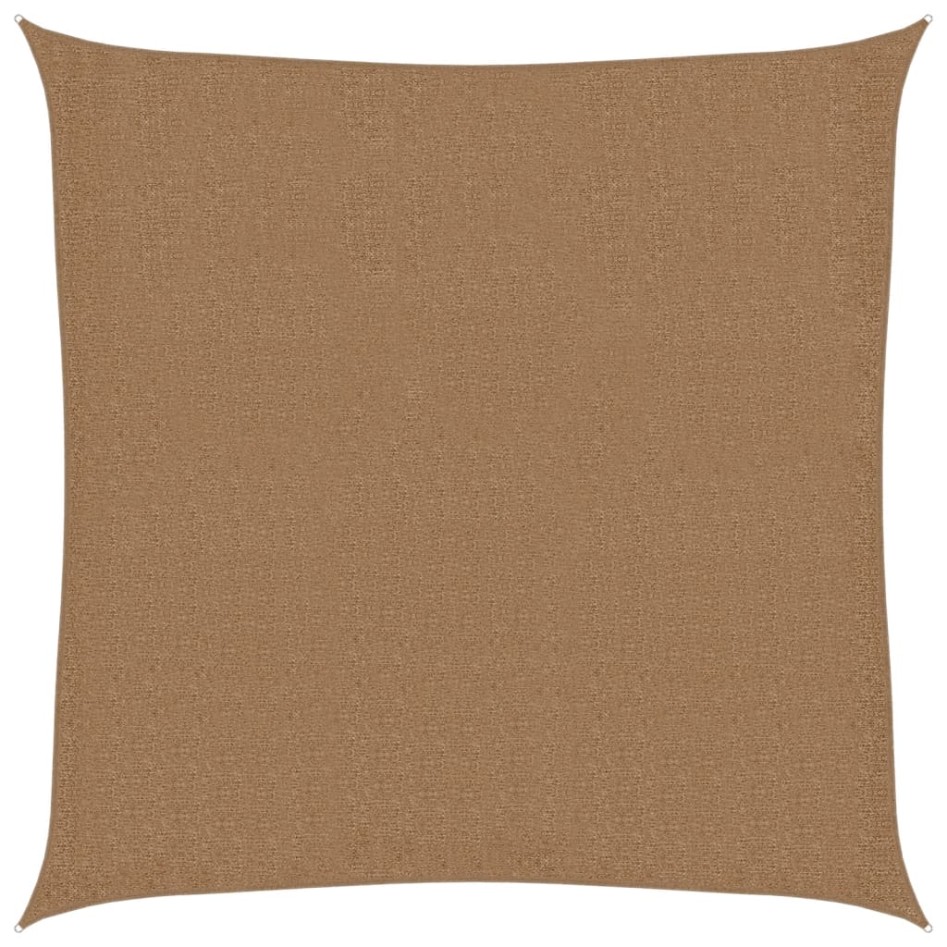 Toldo de vela HDPE gris taupe 160 g/m² 3,6x3,6