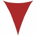 Toldo de vela HDPE rojo 160 g/m² 5x7x7