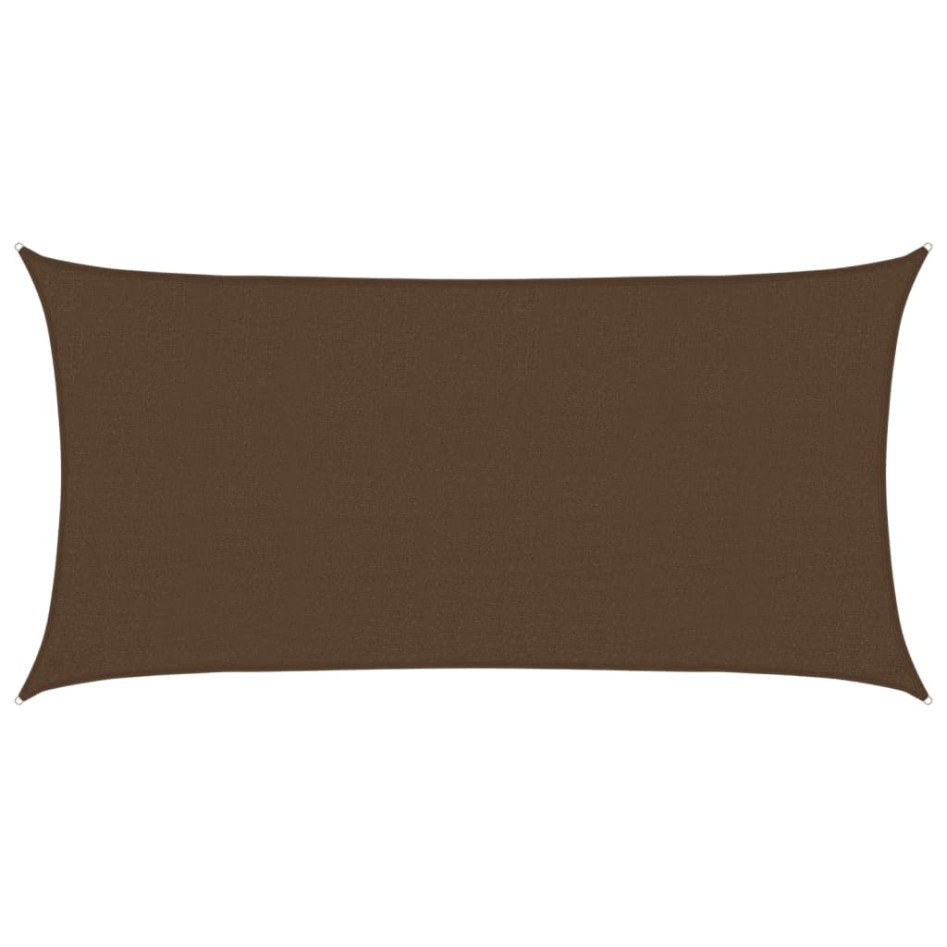 Toldo de vela marrón HDPE 160 g/m² 2,5x4,5