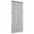 Cortina mosquitera marrón y beige chenilla 56x200