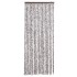 Cortina mosquitera marrón y beige chenilla 56x200