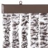 Cortina mosquitera marrón y beige chenilla 56x200