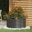 Jardinera acero con recubrimiento polvo antracita 80x80x36 cm