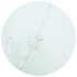 Tablero de mesa diseño mármol vidrio templado blanco Ø60x0,8